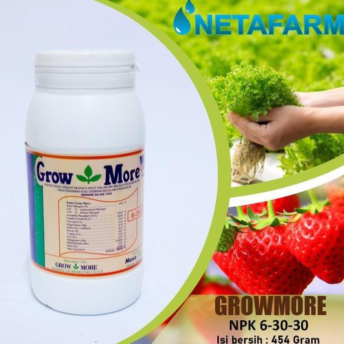 PUPUK NPK 6-30-30 GROWMORE 454 GRAM