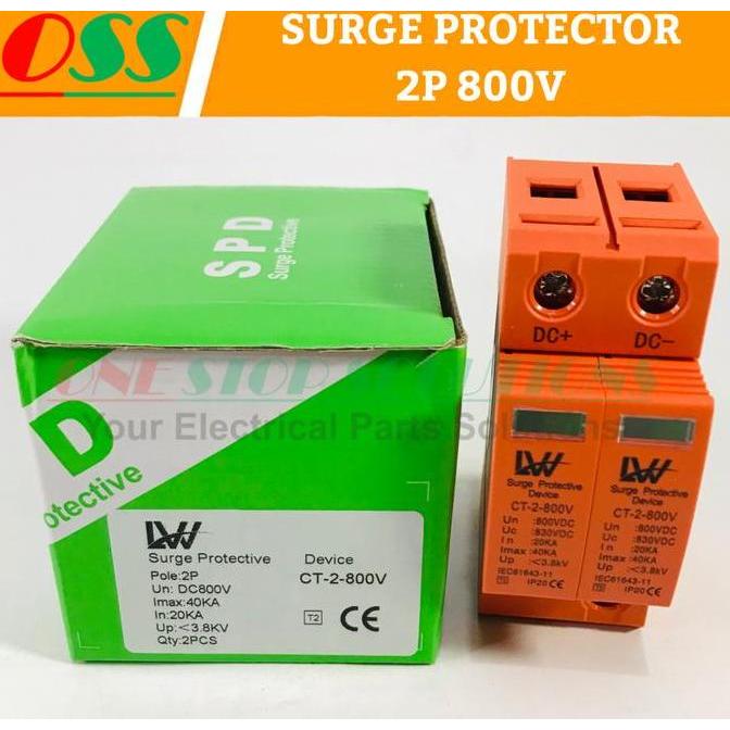 QUIXOTE- Surge Protection Device Arrest Surge Protector SPD DC 2P 800V