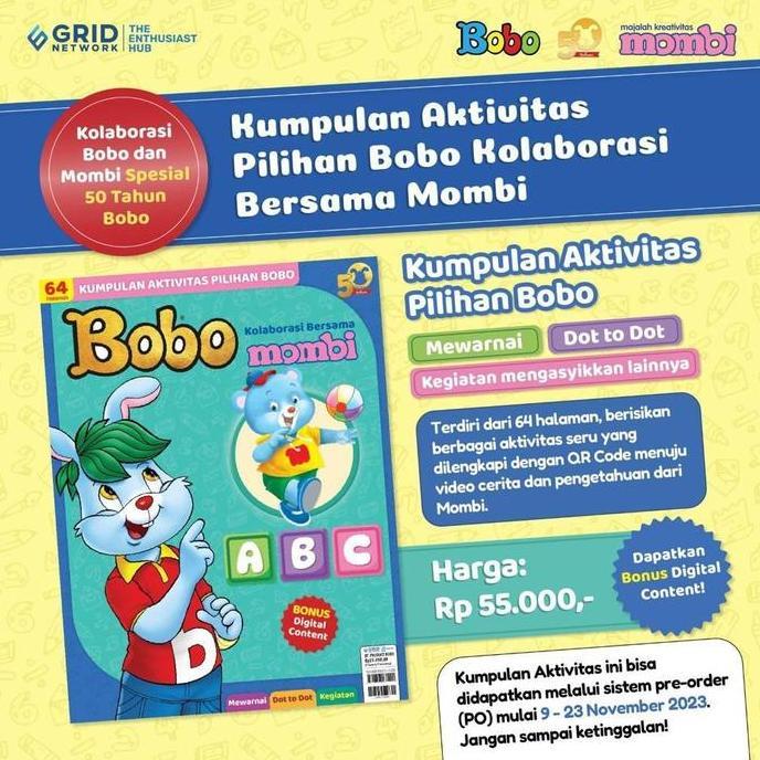 NEW [Ready Stok Bukan PO] Original Majalah Bobo (Edisi Koleksi Terbatas 50 Tahun)