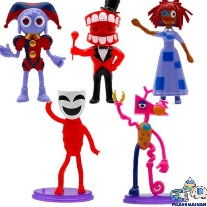 Action Figure The Amazing Digital Circus Set 11 Miniatur pajangan