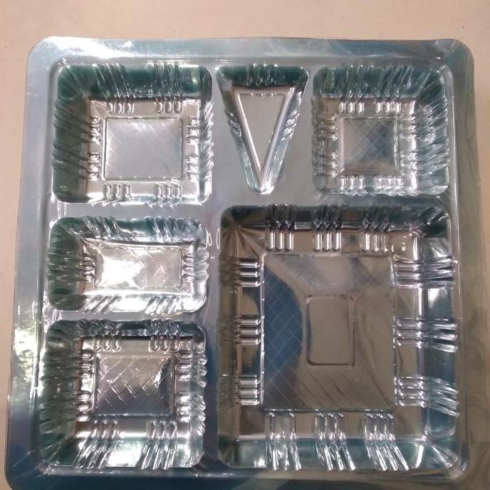 mika nasi kotak bening uk 22cm sekat 6