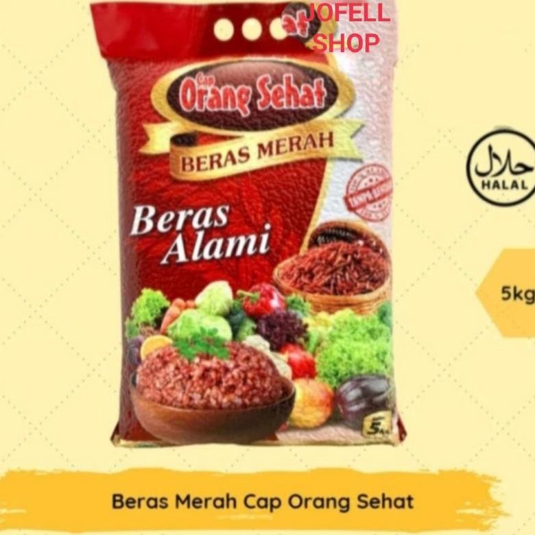 Beras Merah Cap Orang Sehat 5 Kg