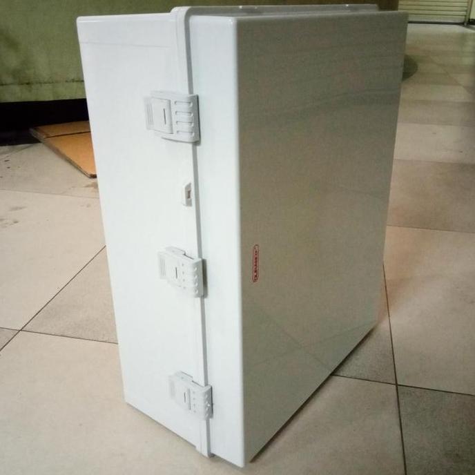 "Box Panel Plastik Abs 400X600X220 Abu-Abu + Base Plate Durabox"