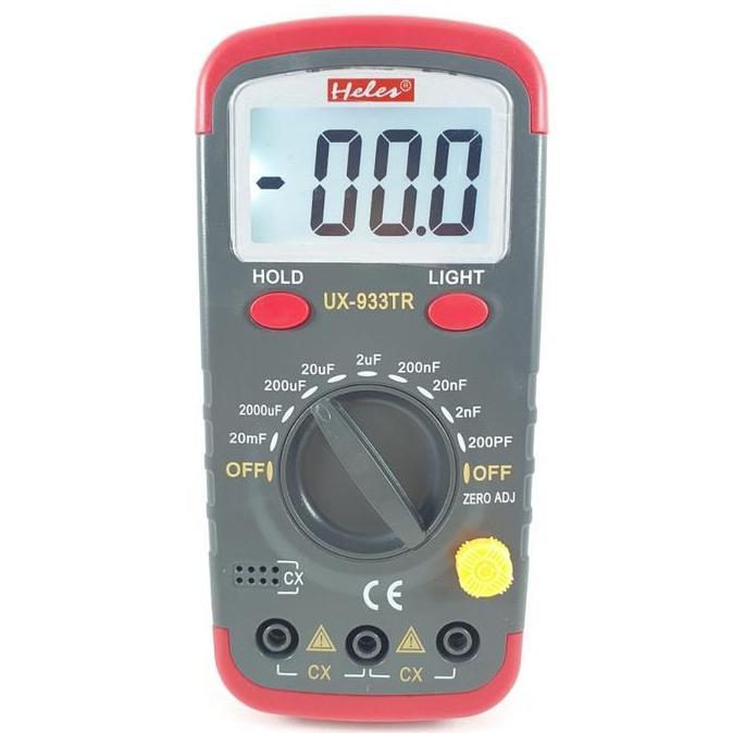 Tester Kapasitor Heles Ux933Tr Multimeter Ux 933 Tr Avometer Ux-933Tr Digital Capacitor Meter