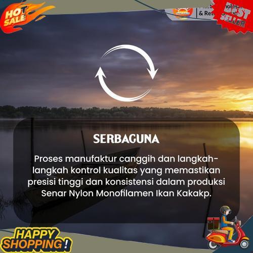 Termurah Senar Cap Ikan Kakap  Ukuran 400 (25)  per Roll /Tali Senar Pancing / Senar Layangan