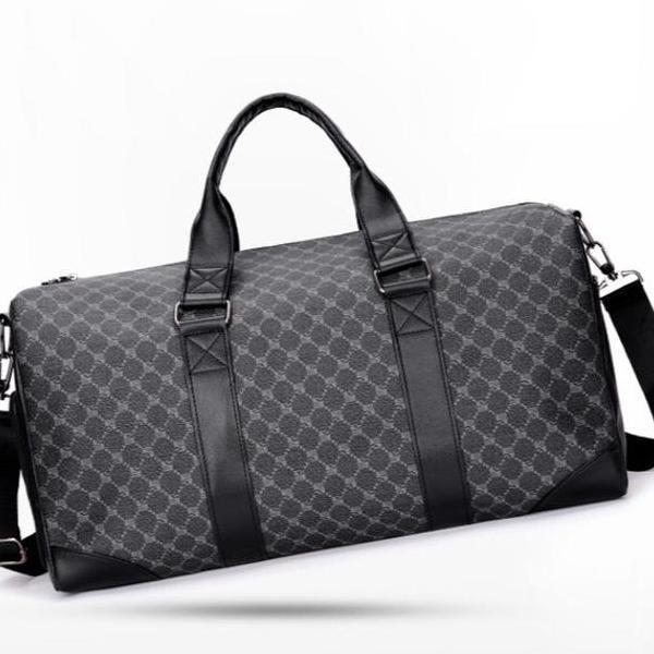 Tas Travel Bag Kulit Tas Gym Fitness Tas Duffle Bag Tas Pakaian Duffel Besar A6094 Wanita Pria