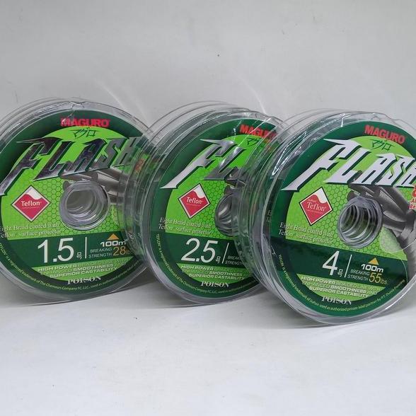 Tali Maguro Flash Poison 8X Senar Pancing Pe Braid
