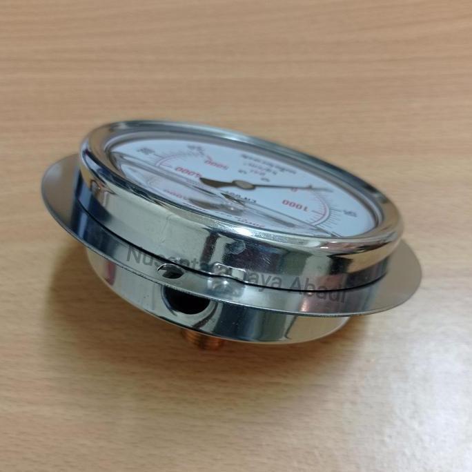 Pressure Gauge Payung Stainless 4 " Inchi 5000 Psi