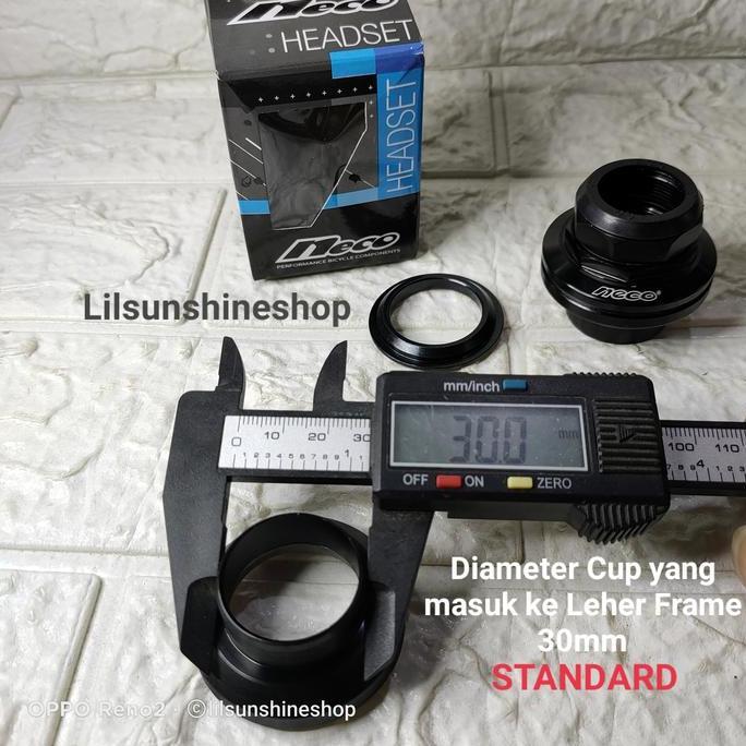 Promo Headset Standard Bearing Neco Alloy Untuk Fork Drat Ulir 25.4Mm Dengan Tiang Stem Insert 22.2M