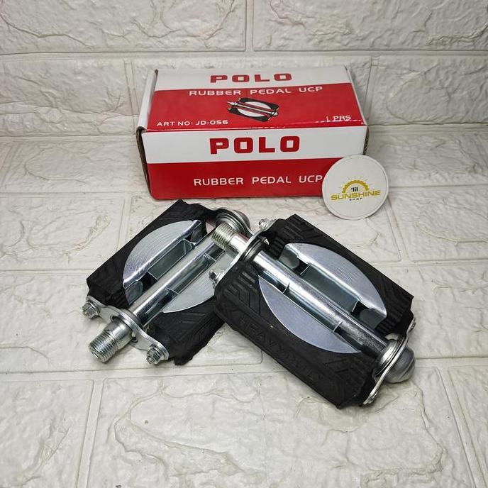 Promo Pedal Karet Polo As Besar Plat Tengah Besi Sepeda Onthel Ontel Jengki Mini Jadul Cod