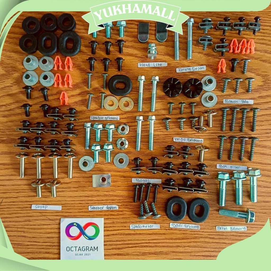 Baut Supra X 125 Helm In Fullset / Baut Honda Supra X 125 Helm In Full Body / Baut Baut Honda Supra 