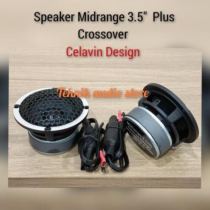 Speaker Midrange Celavin plus Crossover murah