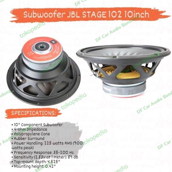 Subwoofer 10" JBL STAGE 102 10inch murah