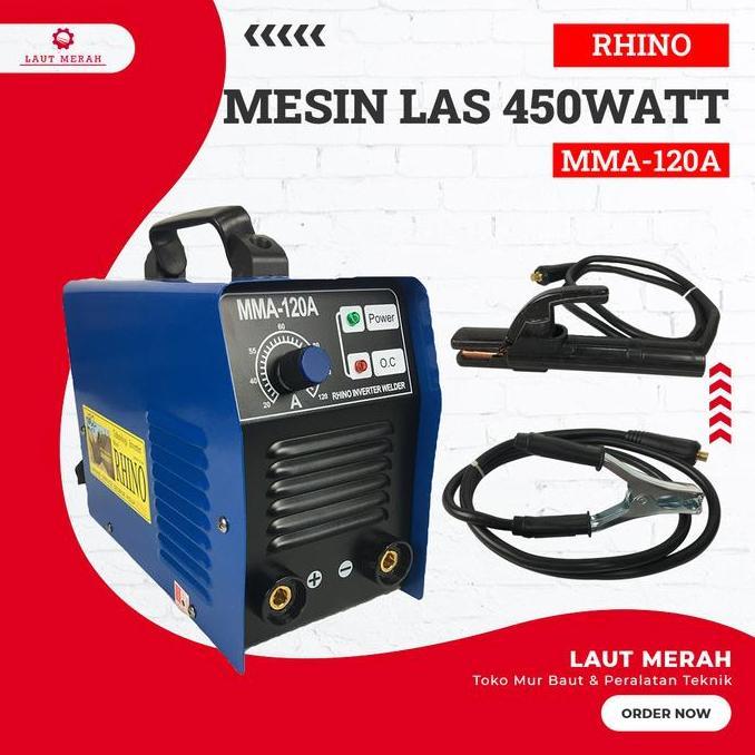 Mesin Travo Las Rhino 120 A 450 Watt Mesin Las Inverter Rhino 120A