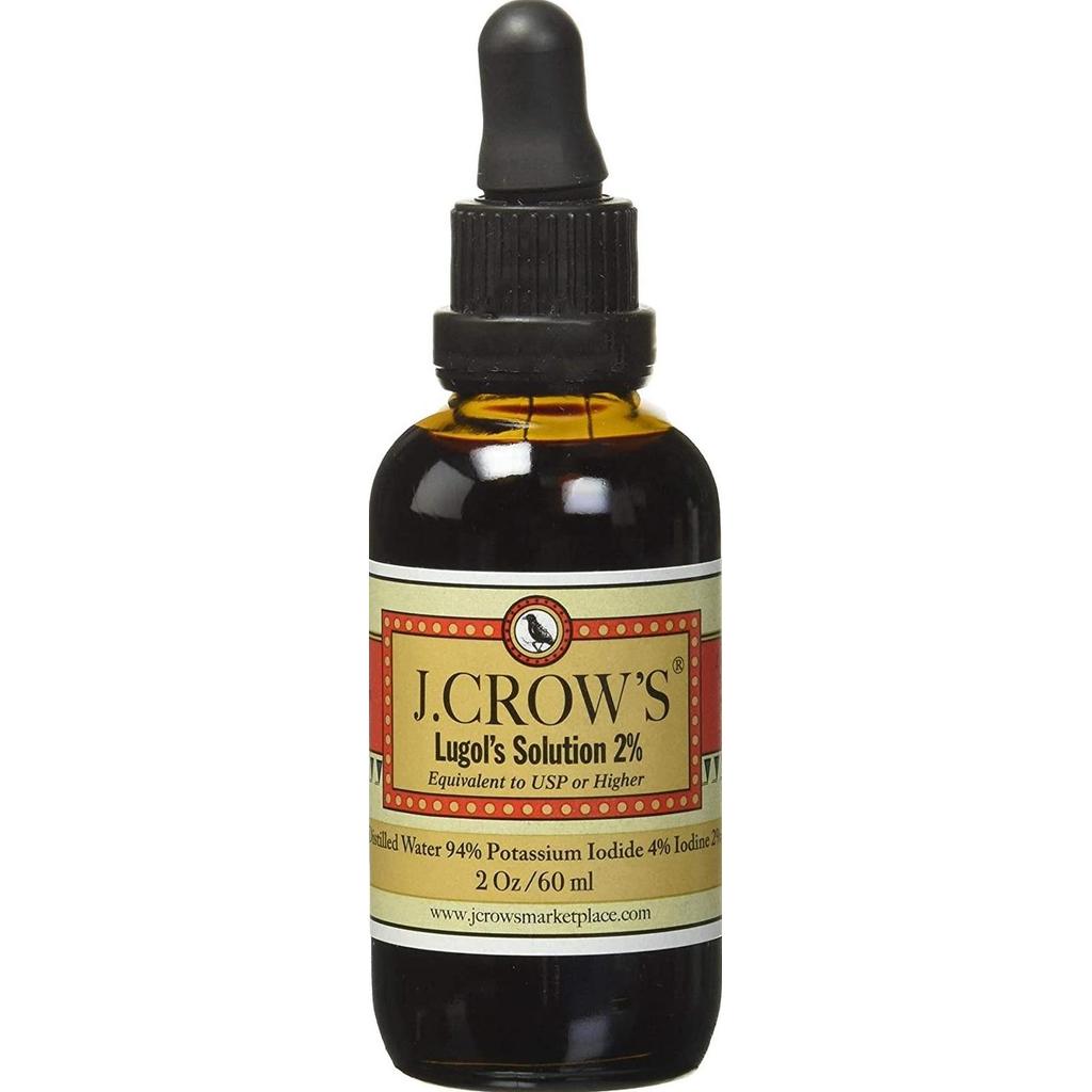Ready stock J.Crow's Lugol Iodine Solution Potassium Iodide 4% + Iodine 2% | 60ml