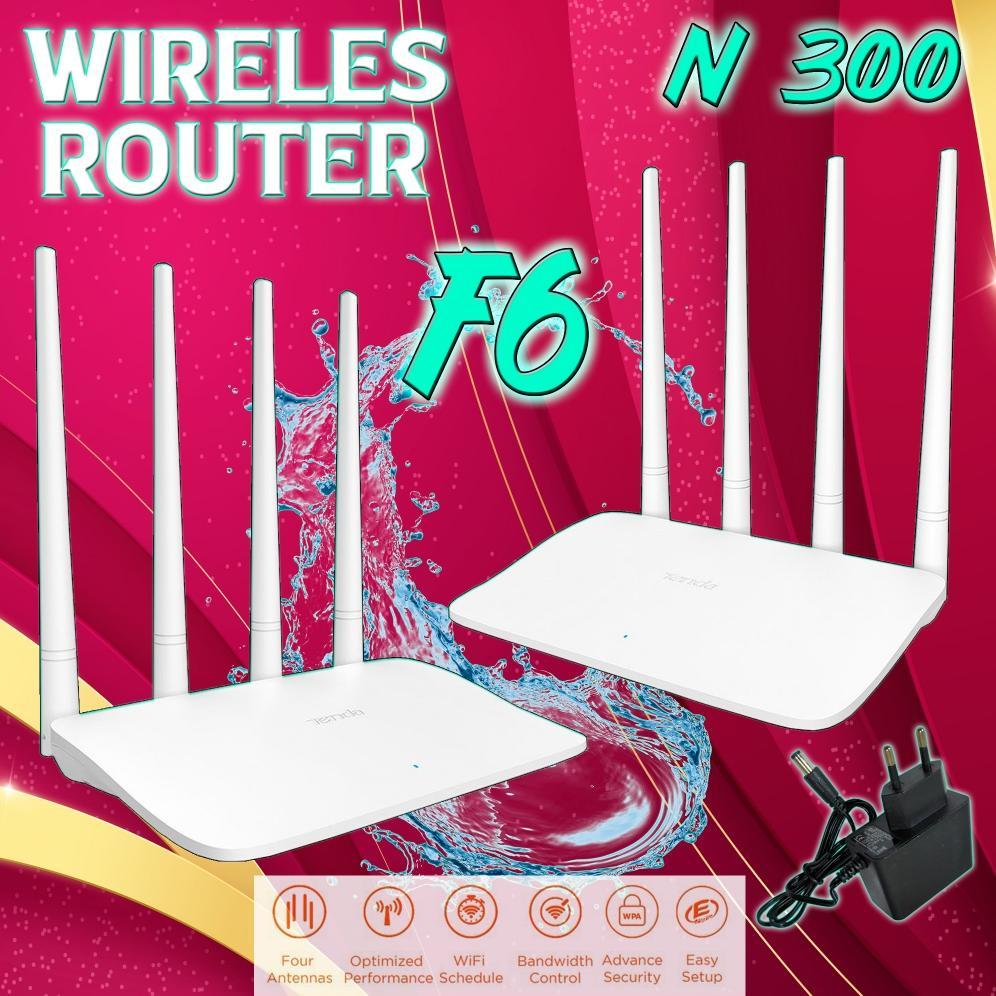Router Wirelless Tenda F6 N300 Bekas Normalllll Router Wifi
