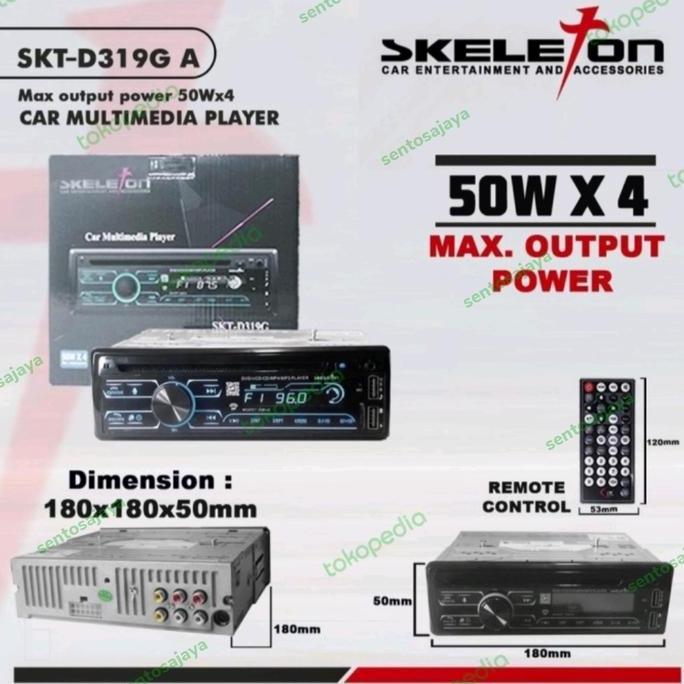 Tape Mobil Singledin DVD SKELETON SKT-D319G murah