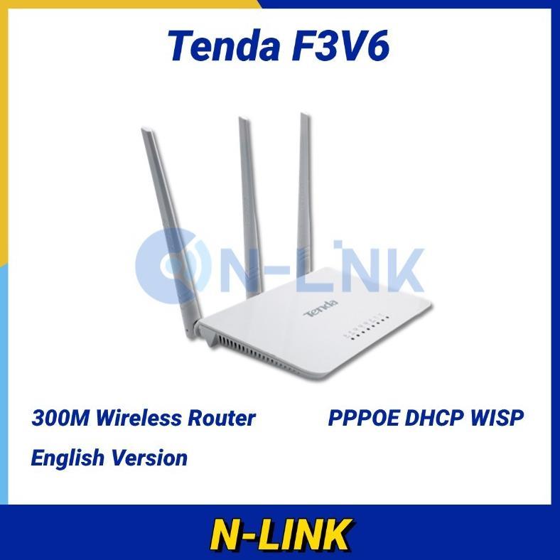 [Bekas] Tenda F3 V6 Router WiFi 300MbpsSupport PPPoE & DHCPSiap PakaiWireless Router Untuk Rumah & K