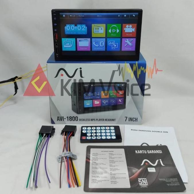 Head Unit Double Din Dekles MP5 AVI-1600DSB MKII + Kamera Mundur murah
