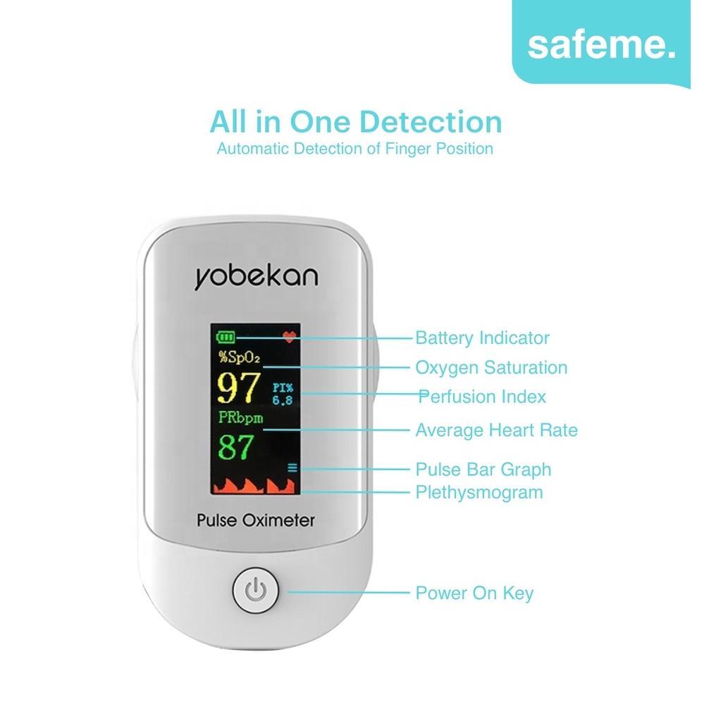 Fingertip Pulse Oximeter Yobekan YBK303 Alat Pengukur Saturasi Oksigen SpO2 Alat kesehatan