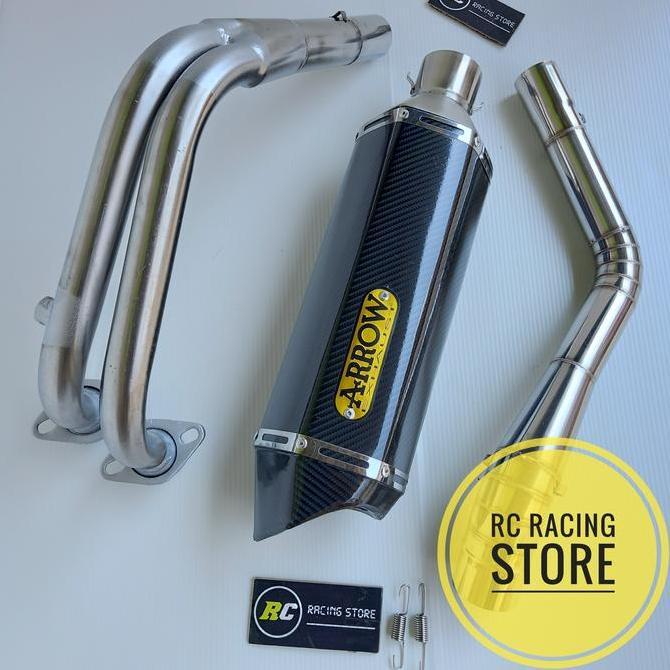 Knalpot Racing ARROW Carbon PnP Ninja250fi Ninja250 R25 MT25 CBR250RR Original