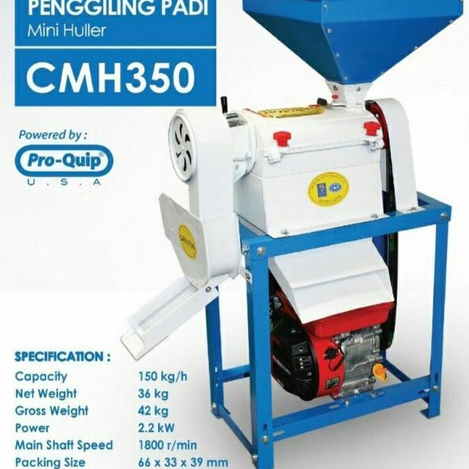 PHRENA Mesin Gilingan Padi CARLTON CMH 350 komplit mesin / Carlton CMH350