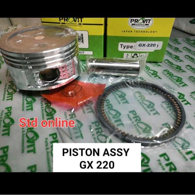 TEASEL GX220 PISTON ASSY + RING SET MESIN GX 220 70mm