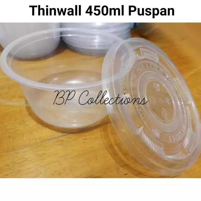 Thinwall 450ml Mangkok Plastik Es kepal milo Puspan ECER