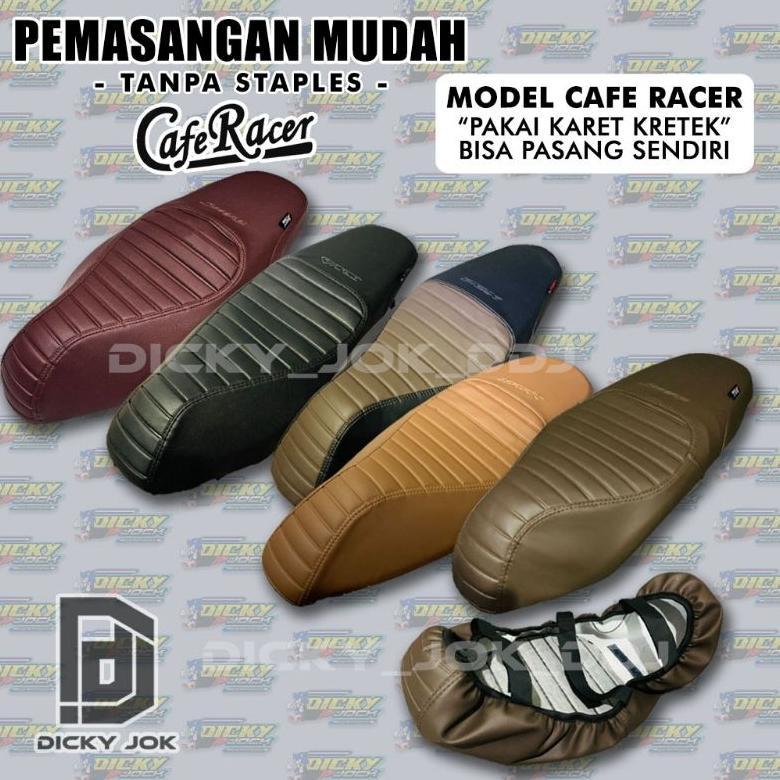 Cover Jok Model Pelindung Jok Motor (PAKAI KARET) Beat, Scoopy, Vario, Pcx, Nmax, Aerox