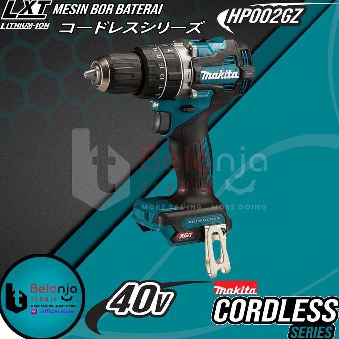 LUFTAIR- Makita Mesin Bor Baterai Cordless HP002GZ Hammer Driver Drill 40 Volt