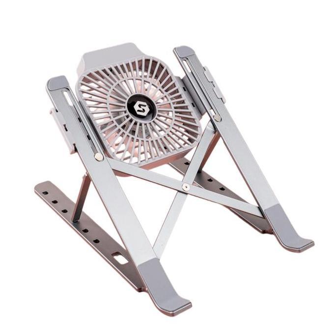 MARIGOLD- Stand Laptop Cooler Cooling Pad Aluminium Foldable 13-17 Inch