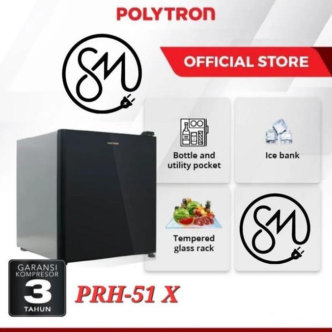 Kulkas Portable Polytron PRH-51 X R minibar 51X 51R PRH51 mini bar SHA