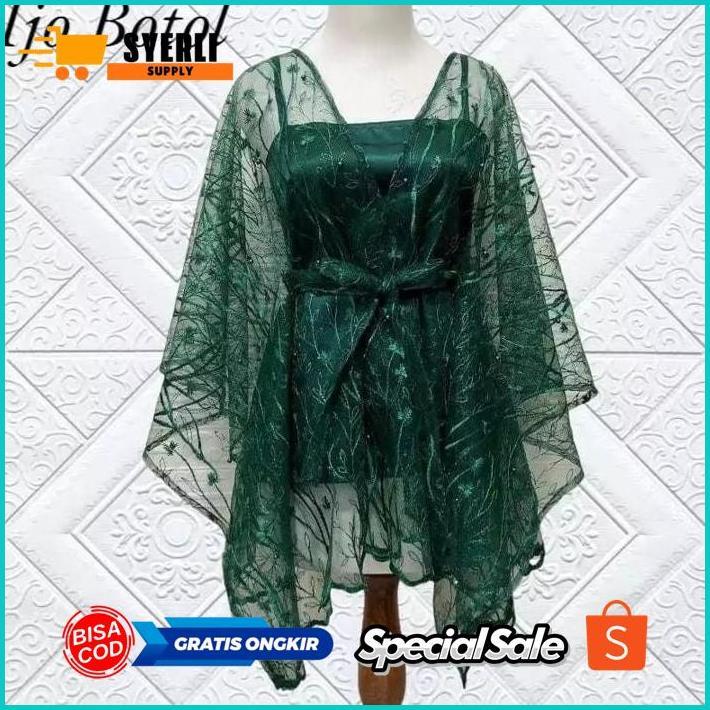 RHH-1823 ghs-55 PROMO BISA COD CARDIGAN TILE TALI OUTER BROKAT KONDANGAN OUTER PESTA OUTER KEBAYA WA