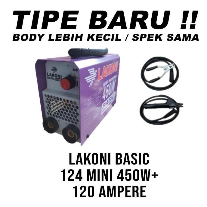 MESIN LAS MINI LAKONI MESIN LAS INVERTER LAKONI 450WATT BASIC 124IX 124 ORIGINAL DAN TERPERCAYA