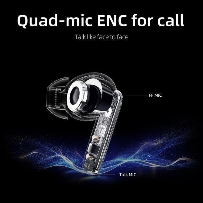 QCY TWS Earphone Earbuds T13 ANC 2 Bluetooth V3.5 Wireless Original