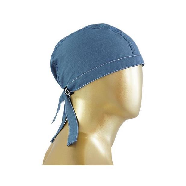 MUCHEF Pirates Hat / Topi Koki Baby Blue Denim TEB