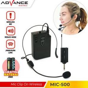 Mic Clip On Advance Mic-500 Mic Bando Wireless / Microphone Eksternal BIM