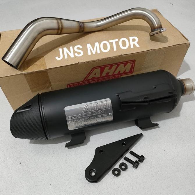 Knalpot AHM Original Standar Racing - Beat / Scoopy / Spacy (Karbu) Original