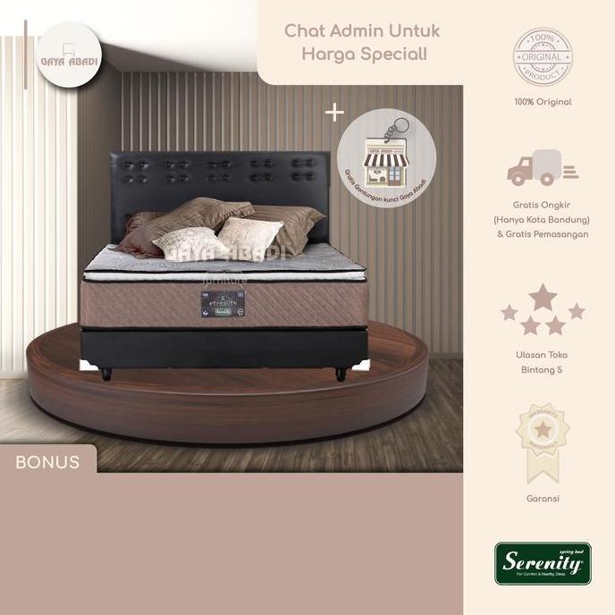 TERBARU Springbed Serenity Eternity / Kasur Serenity Eternity -  Serenity by Elite Springbed BISA GR