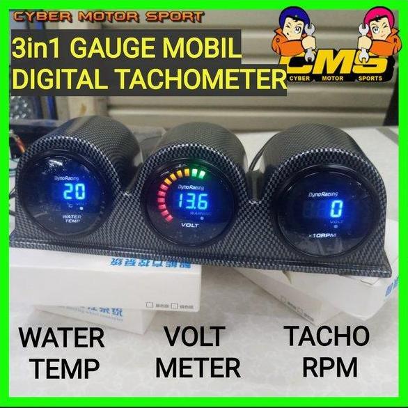 INDIKATOR DASHBOARD MOBIL UNIVERSAL DIGITAL. TACHOMETER MOBIL RPM. ORIGINAL DAN TERPERCAYA