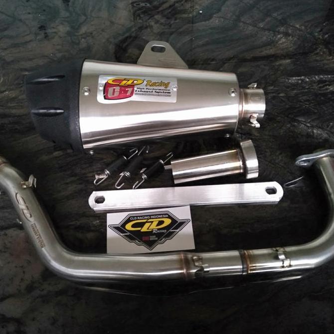 Knalpot CLD Racing Beat Beat fi type C7 inlet 38mm pipa bawah Original