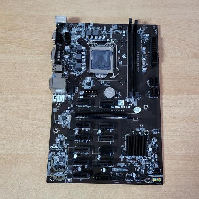 TERMURAH - MOTHERBOARD MINING B250 BTC 12PCI TB250 BTC B250BTC 12PCI