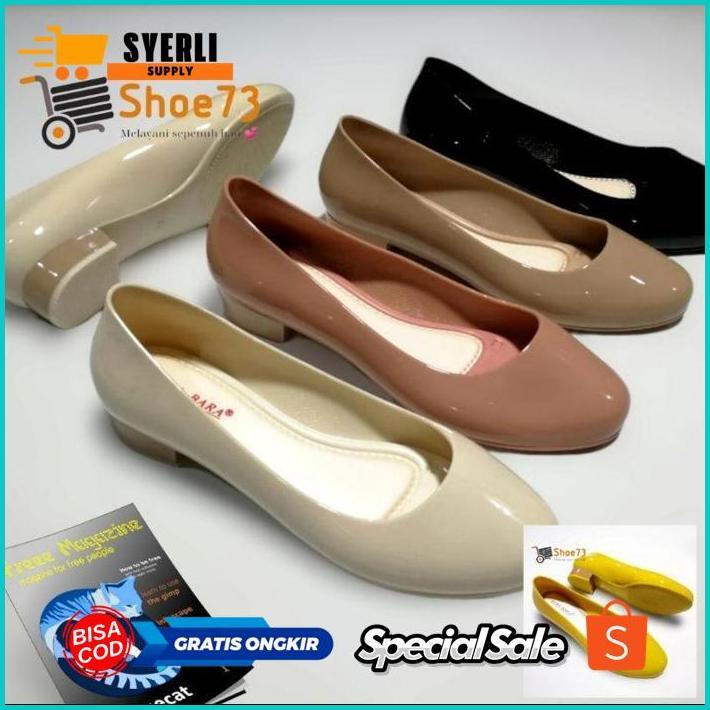 jy-6 t-56 BARA BARA 606 SIZE 36-40 ORIGINAL l Sepatu wedges jelly wanita l Sepatu wanita impor Origi