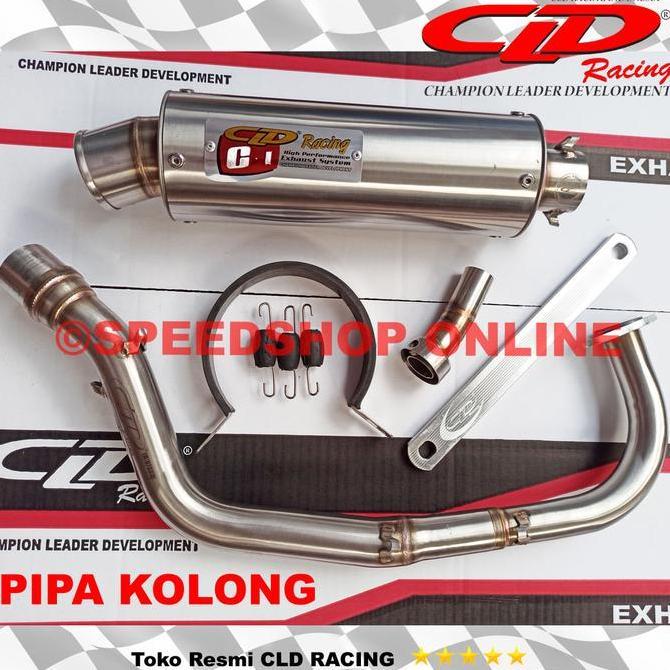 Knalpot CLD Racing Beat/Scoopy/Spacy Type C1 Silencer Bulat Doff Original