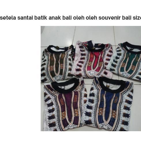 favorit] baju setelan anak batik bali oleh oleh souvenir bali