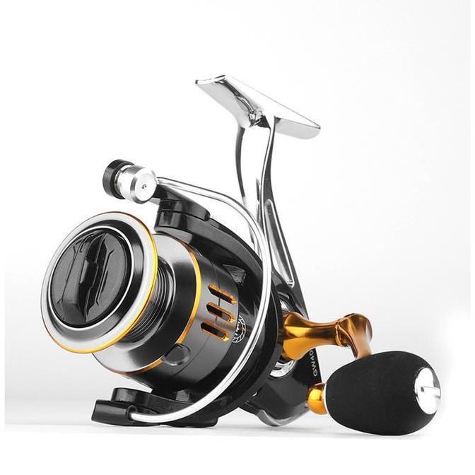 Reel Pancing Metal kuat bagus, katrol pancing banyak ukuran