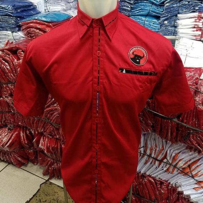 DY12 >> KEMEJA PDI PERJUANGAN BATIK