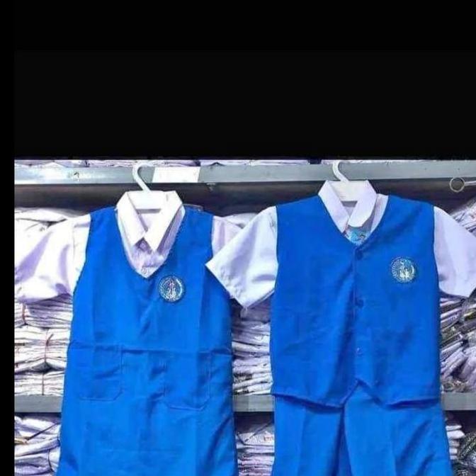 STELAN RUMPI PAUD/TK BIRU PUTIH PUTRI