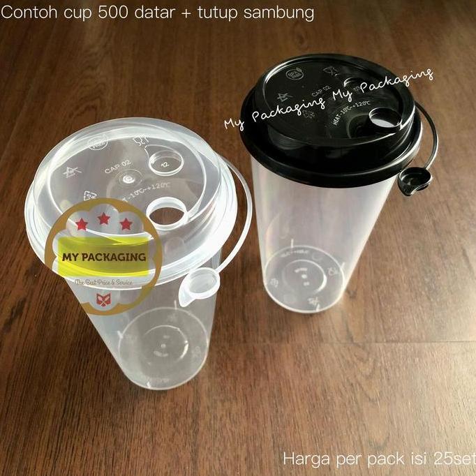 Cup Plastik 12Oz Cup PP Injection 12Oz Gelas 380ml Isi 500set