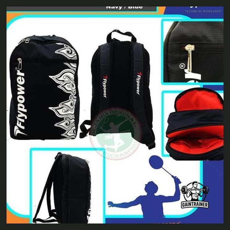 OLAHRAGA - FLYPOWER KALIMAYA 3 TAS RANSEL / BACKPACK BADMINTON ORIGINAL PACKING AMAN